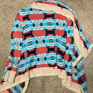 B-sharp Native American inspired mohair sweater